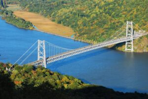 Bear Mountain Bridge in Hudson Valley, NY. 